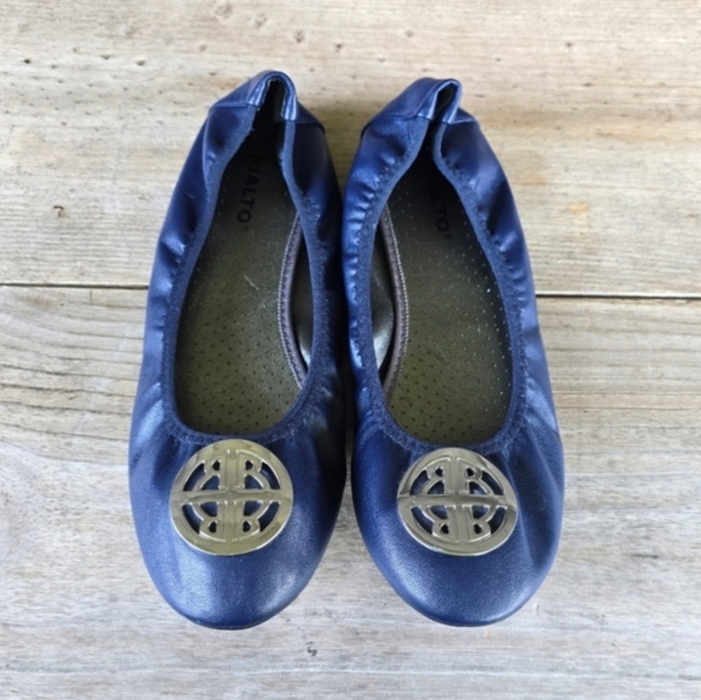 Rialto NEW Sydney Classic Feminine Minimalist Scrunch Comfort Ballet Flats 9.5M